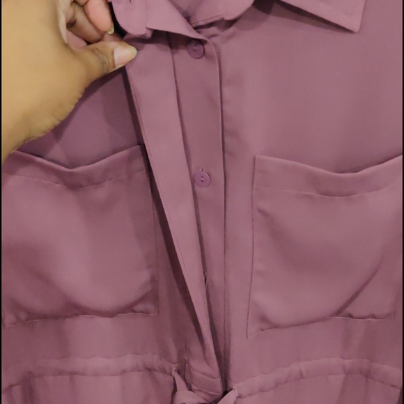 Wide Leg long SleeveJumpsuit - Picture 6 of 6